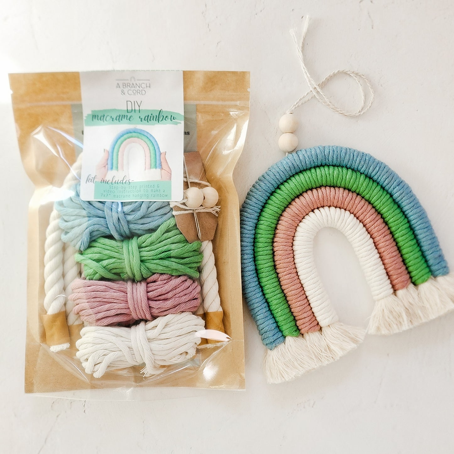 DIY Macrame Rainbow Kit