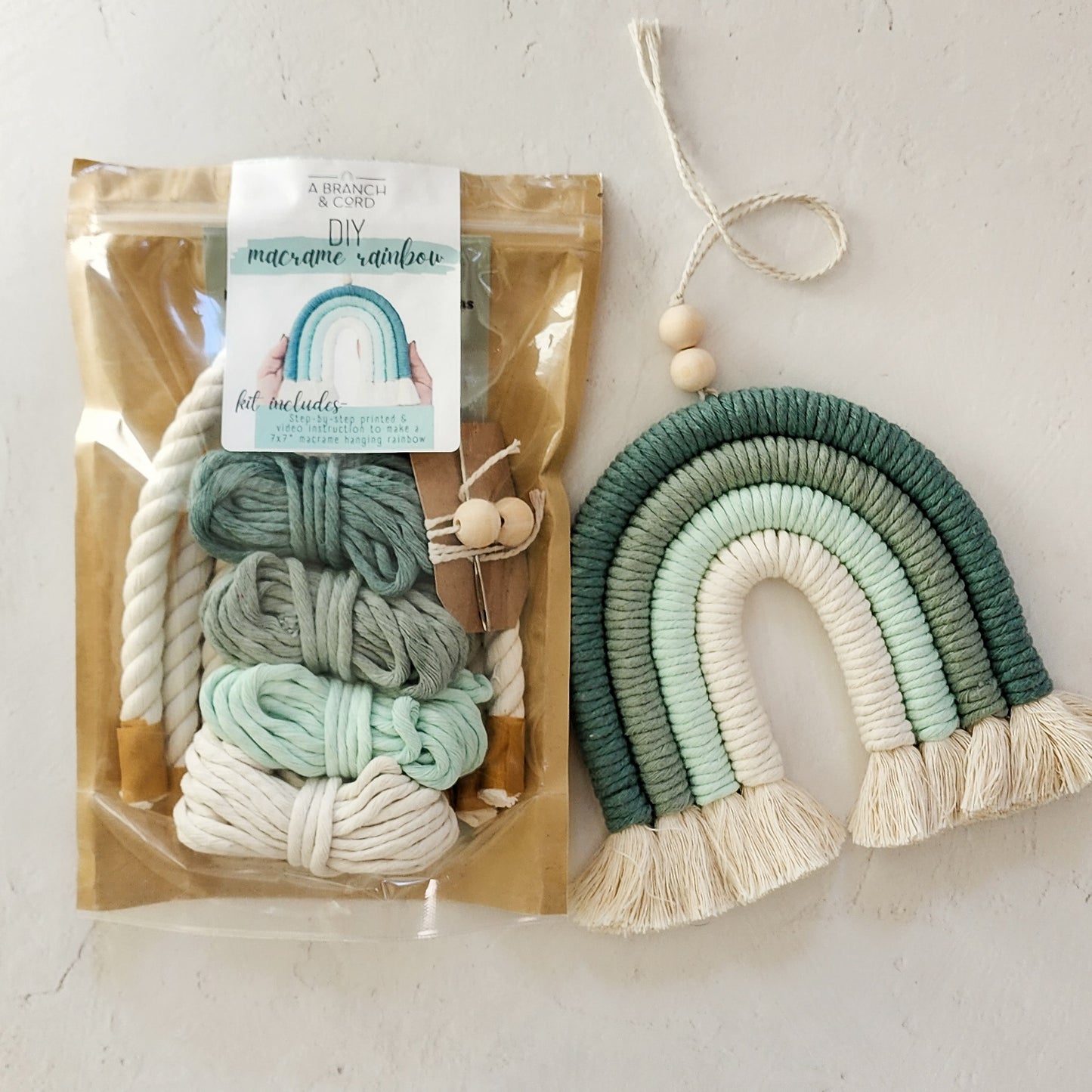 DIY Macrame Rainbow Kit