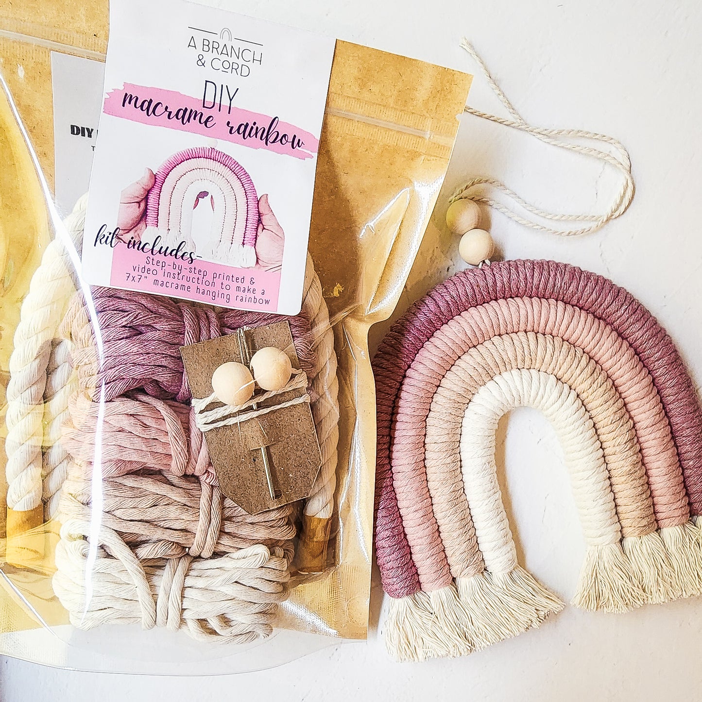 DIY Macrame Rainbow Kit