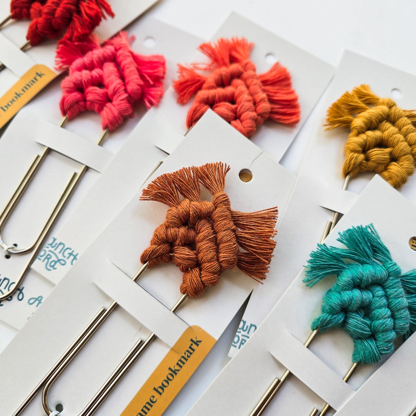Macrame Bookmark - Rainbow Colors
