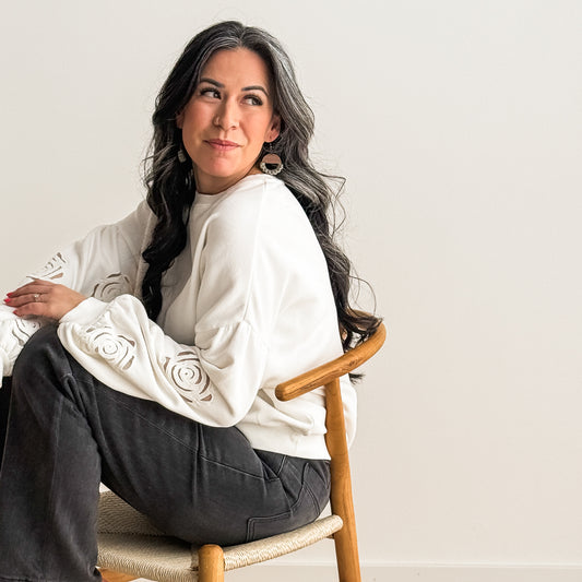 Macrame Knotted Earrings - Circle