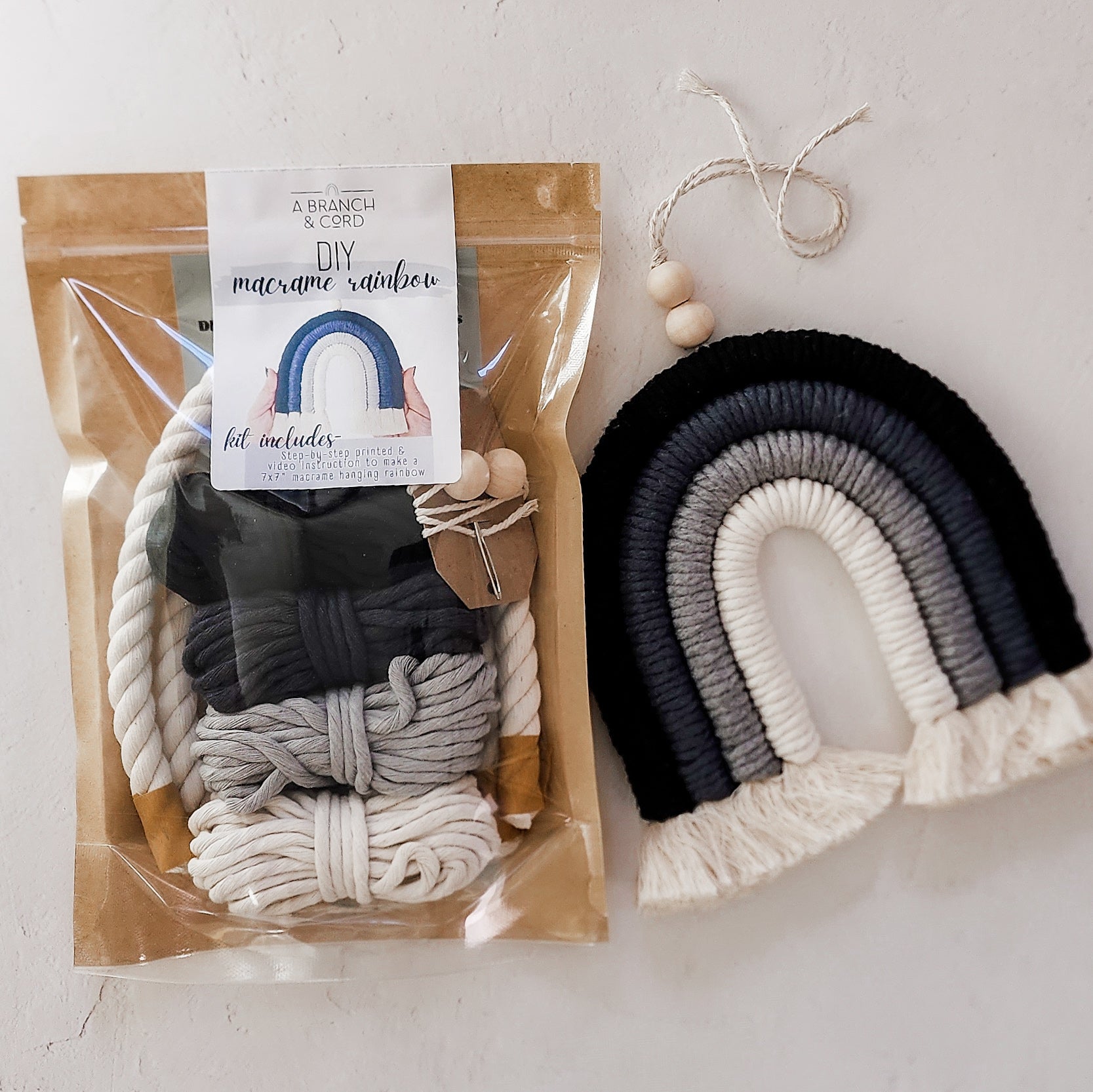 DIY Macrame Kit, Cotton Keychain