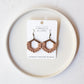 Macrame Knotted Earrings - Honeycomb