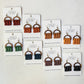Bohemian Sunrise Collection Macrame Fringe Earrings - Semi Circle