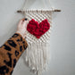 Textured heart small wall hanging