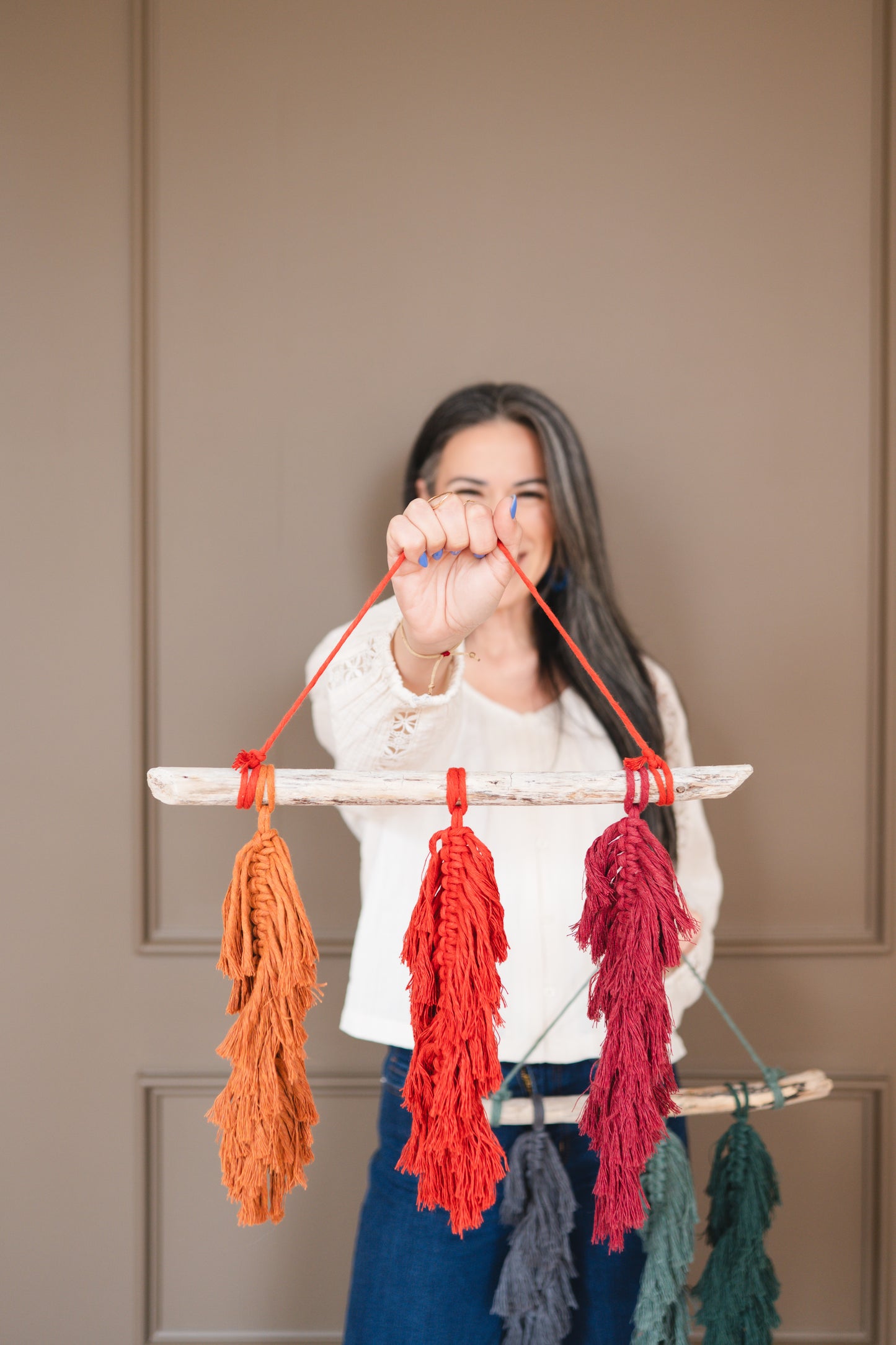 Macrame Feather Wall Hanging
