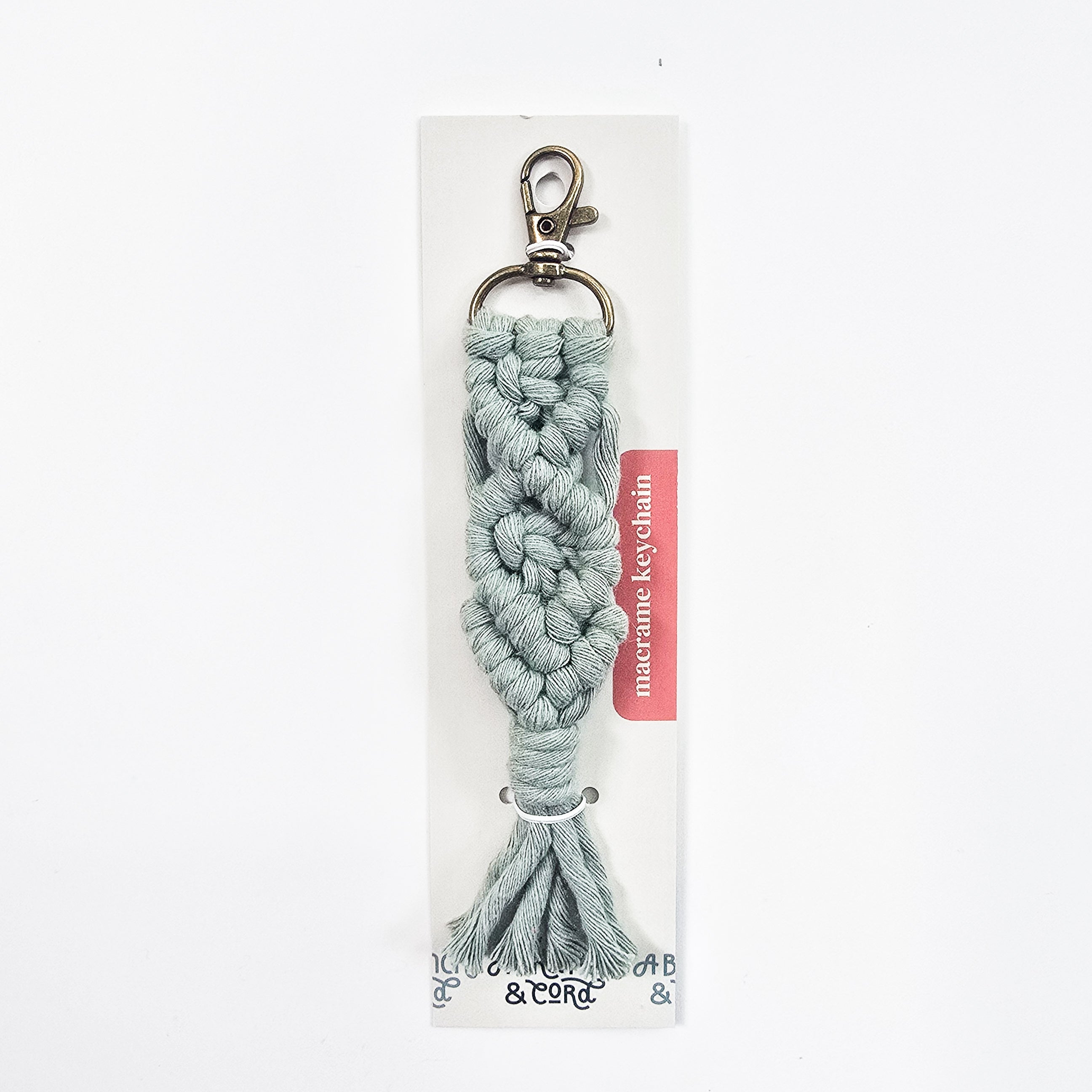 Macrame Knotted Keychain – A Branch & Cord