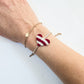 Heart Macrame Adjustable Bracelet - Valentine Collection