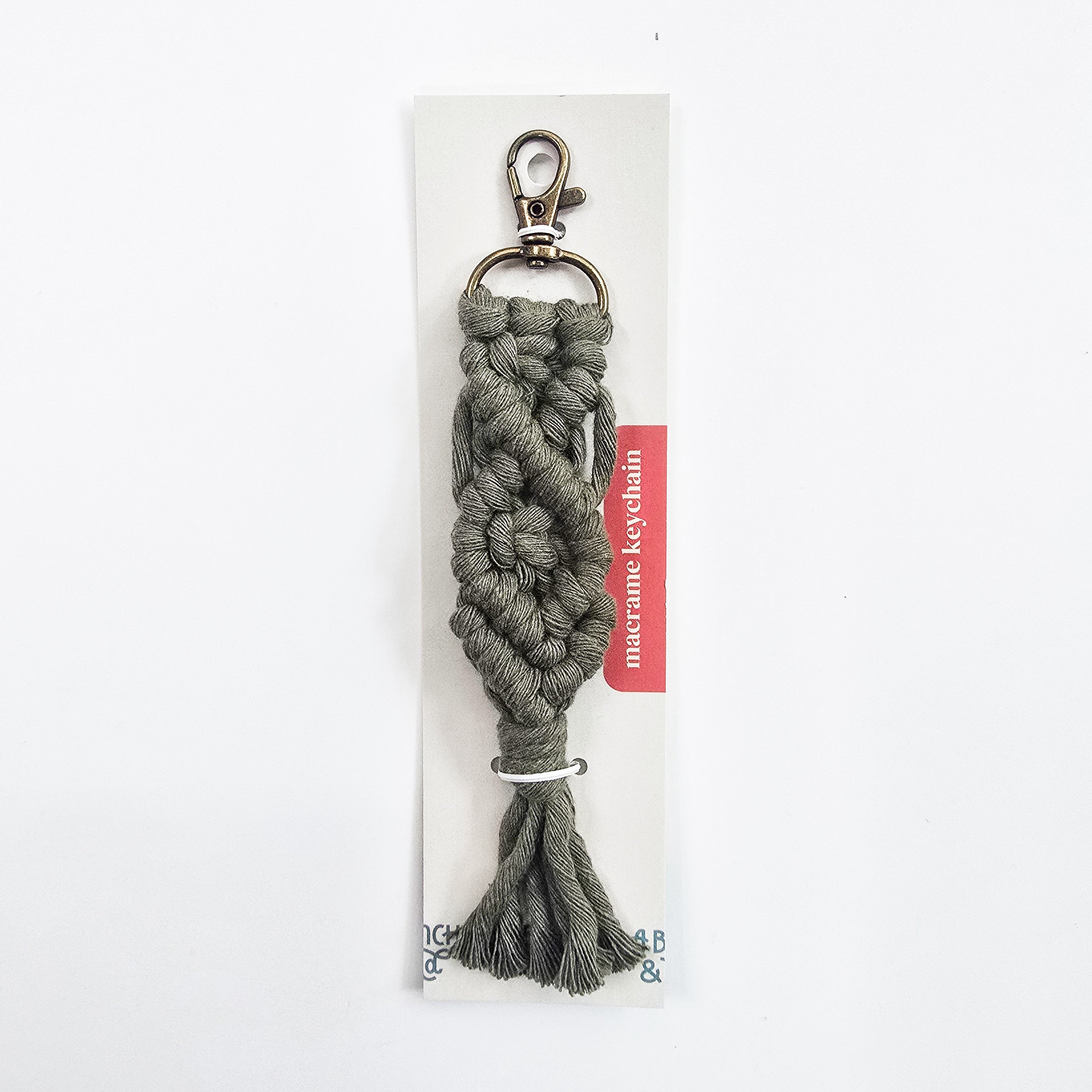 Macrame Knotted Keychain – A Branch & Cord