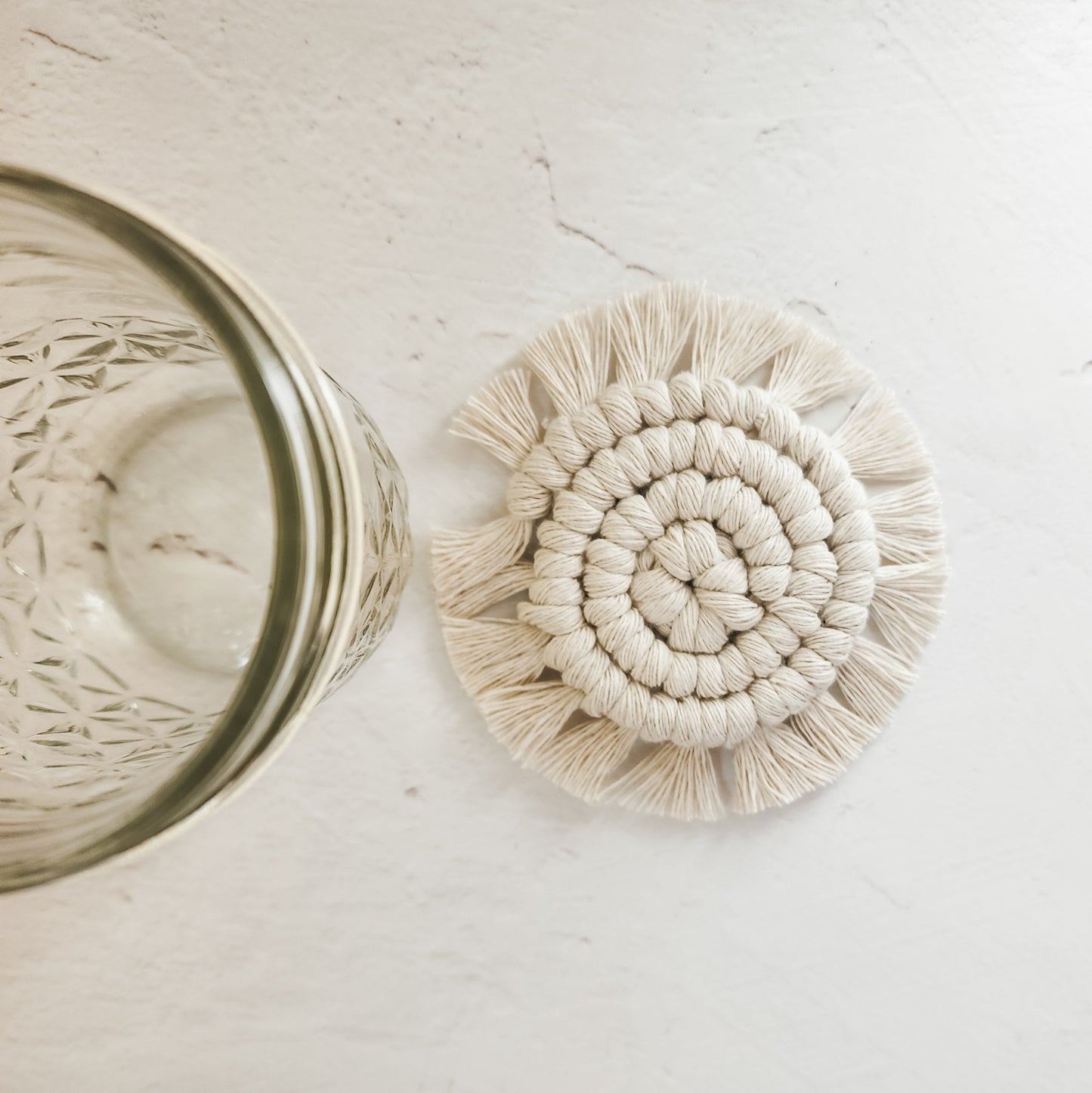 Macrame Mini Coasters - 4 pack