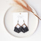 Macrame Fringe Earrings - Diamond
