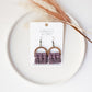 Macrame Fringe Earrings - Semi Circle