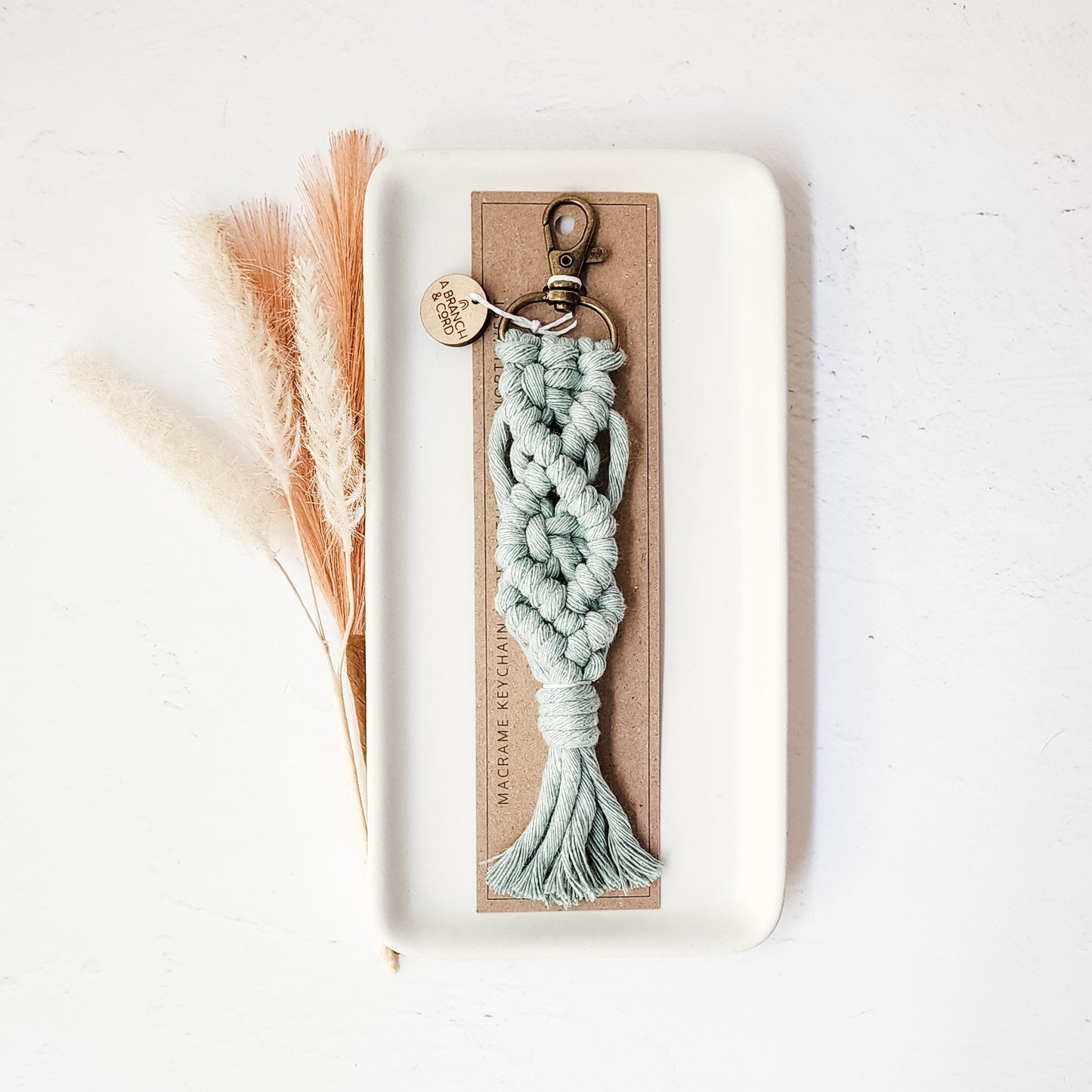 Macrame Knotted Keychain