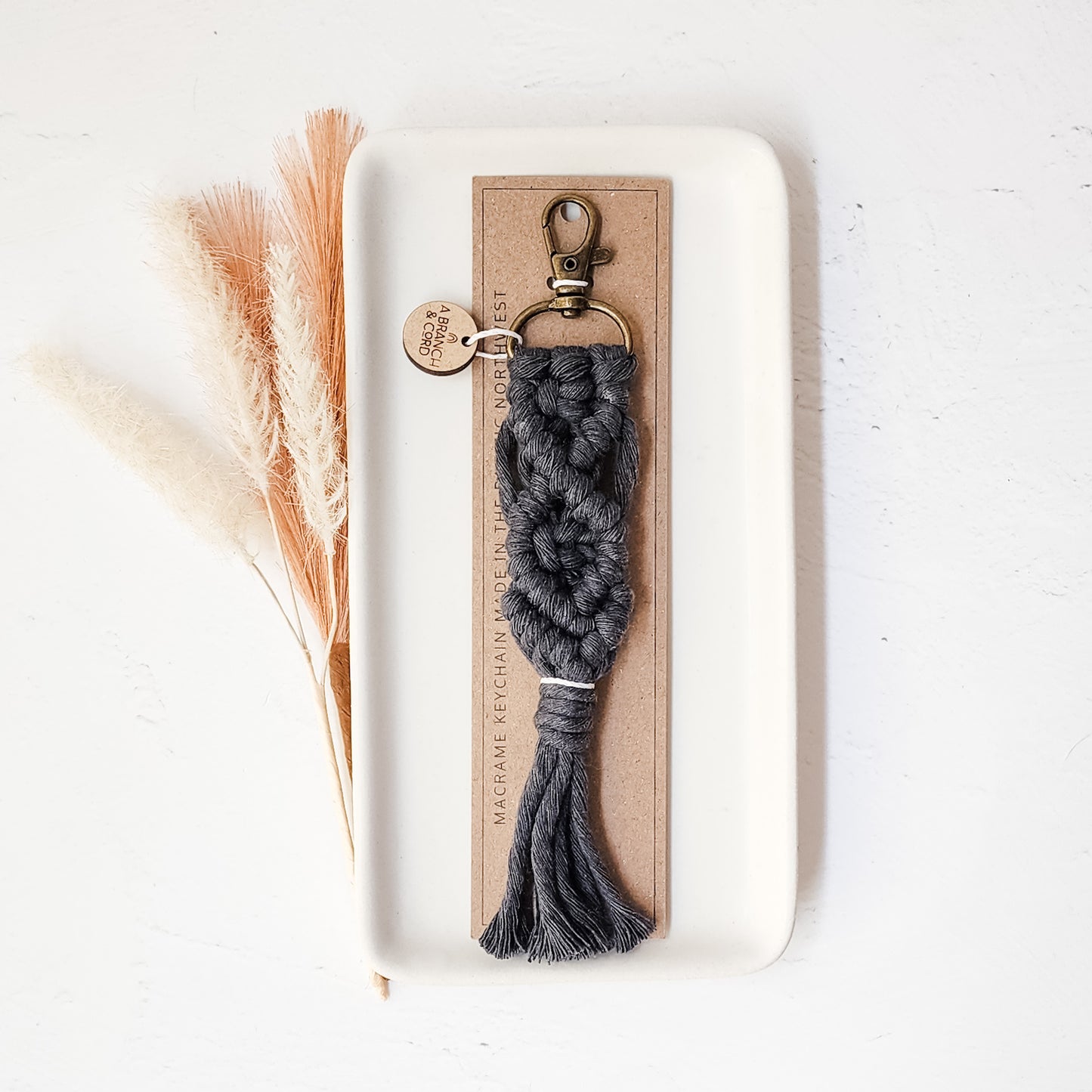 Macrame Knotted Keychain