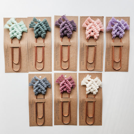 Macrame Spring Bookmarks
